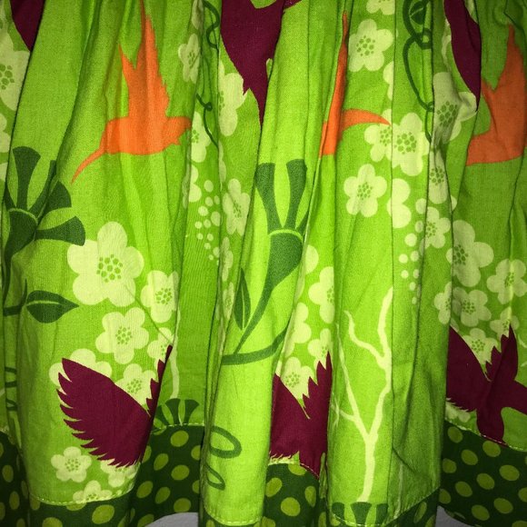 Jelly the Pug Hummingbird Dress Green Hooded 4T - Picture 4 of 10